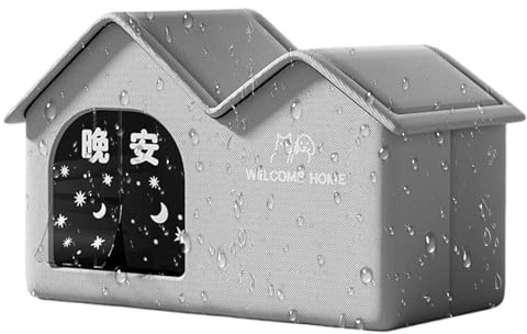 Casa para Gatos al Aire Libre | Plegable para Perros Cerrado, Refugio para Gatitos para Clima frío, para Cuidadores, Padres de Mascotas, Amantes de los Animales, rescatadores, Granero, suburbano