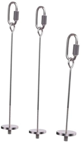Soporte para Fruta y Verdura para Pájaros 3 Piezas de Acero Inoxidable | Colgante para Loros Grandes y Medianos, Color Plata, Fomenta el Forrajeo Natural, Accesorios para Jaulas