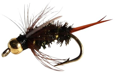 Flies Direct BH Prince Nymph Assortment Trout Fishing Flies (1-Dozen), Black