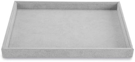 Oirlv Gris Velours Plateau à Bijoux Pour Rangement Des Bijoux Plateau à Bijoux Organisateur,Plateaux Rangement