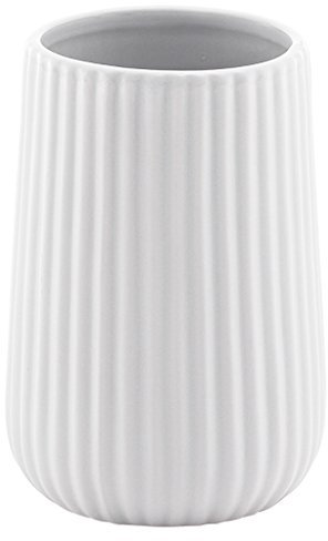 Gedy Marika Verre, céramique, Blanc, 8 x 8 x 11,6