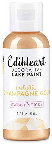 Sweet Sticks Metallic Edible Art Paint 50ml Champagne Gold