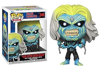 Funko Pop! Rocks: Iron Maiden - Skeleton Eddie - Live After Death - Vinyl-Sammelfigur - Geschenkidee - Offizielle Handelswaren - Spielzeug Für Kinder und Erwachsene - Music Fans