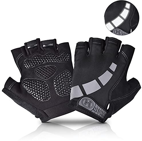 Slopow Fitness Handschuhe Trainingshandschuhe Atmungsaktive rutschfeste Kraftsport & Crossfit Training Sporthandschuhe für Fitness Männer Frauen, Grau XL