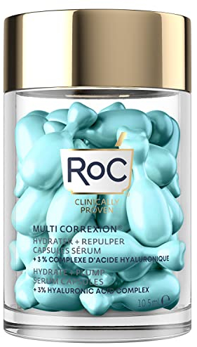 RoC - Multi Correxion Hydrate + Plump Serum - Maximale Aufpolsternde Wirkung - Erhöht den Feuchtigkeitsgehalt der Haut - Kapseln 30 Stück (211003300)