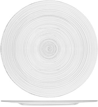 H&H – Set 6 Sottopiatti Circle in Vetro Trasparente Ø32 cm, Eleganti e Versatili, Lavabili in Lavastoviglie, Per Mise en Place Raffinate