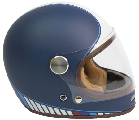 Casco NZI By City Roadster II Dark Blue Mate Integralhelm Vintage Classico (XL)