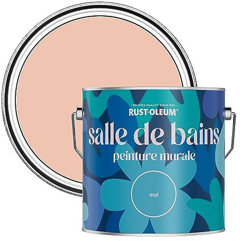 Rust-Oleum Pink Water-Resistant Bathroom Wall & Ceiling Paint - Coral 2.5L