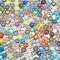 PH PandaHall 200 Stück Mosaik Bedruckte Glaskuppel Cabochons 12mm Gemischte Farben Kaleidoskop Halbrunder Cabochon Blumenmuster Mosaikfliesen Für Foto Anhänger Schmuckherstellung Scrapbooking