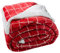 SoNiT home decor | Coperta Matrimoniale - Plaid Matrimoniale - Coperta Pile Matrimoniale - Morbida - Calda - Per Divano - Letto - 230x200 Disegno Quadri Rosso
