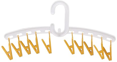 XHTLLO Clothes Drying Rack, 10 Clips Unique Design Laundry Drying Rack, Space Saving Portable Drying Rack, for Drying Socks, Drying Towels, Diapers, Underwear, Socks Gloves