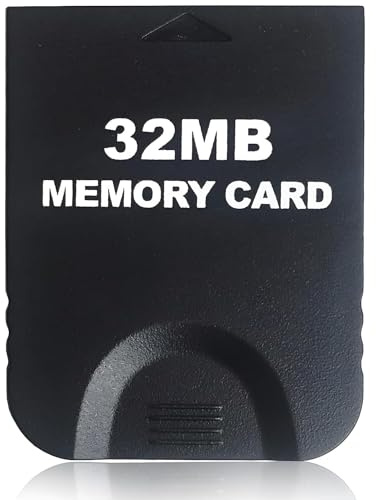 32MB (507 Blocks) High-Speed Gamecube Memory Card - Compatible with Nintendo Gamecube & Wii Consoles Video Game Accessory Kits- Black