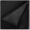 Einstecktuch für Männer aus 100% echter Maulbeerseide 35 x 35 cm einfarbiges EinstecktuchHerren Satin-Einstecktuchs weiches Anzug-Einstecktücher Seiden-Einstecktuch für Männer（Schwarz）