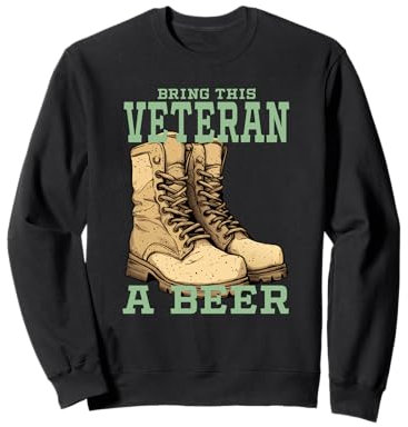 Bière pour les bottes sur le sol Sweatshirt
