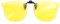 Surlunettes Conduite De Nuit, Clip Lunette Verre Jaune Conduite De Nuit Vision De Nuit Anti Eblouissement Lunettes PolariséEs Anti Phare De Nuit Avec Poche En Velours Pour Homme Femme
