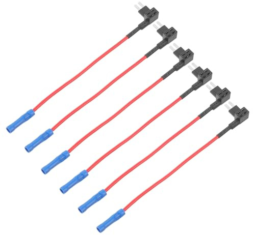 Mikikit 6piezas Dispositivo de Protección Eléctrica Mini Conector de Fusibles para Coche Unidades Conexión de Fusibles Estándar para Camión Adaptador de Cableado para Automóvil