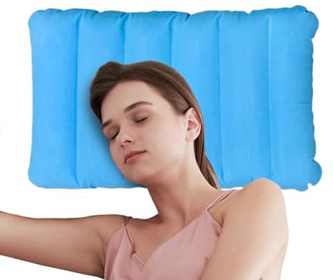 Cojín Asiento Inflable para Viajes Aéreos | Colchoneta Portátil para Acampada | Cojín Soporte Ergonómico para Coche Estadio Senderismo Picnic Silla Acampada