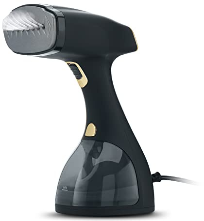 Electrolux Steamer for Clothes, 1500 Watt Portable Handheld Fabric and Garment Steamer with Lint Remover & Fabric Brush, Ultra-Fast Heat Up, 18 Min Continuous Steam for Powerful Wrinkle Remover, Black