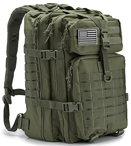 QT&QY 45L Mochilas Militares Tácticas para hombres Mochila de Asalto del Ejército Molle Bolsa de Asalto del Ejército 3 días mochila de emergencia mochila de senderismo para acampar.