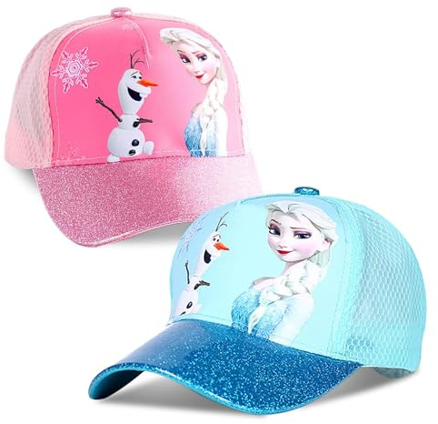 YAXMME Froze Gorra, 2 Piezas Gorra De Béisbol Froze, Els Gorra De Béisbol Ajustable, Gorro Niña Els, Gorra De Béisbol Para Niñas, Gorra De Béisbol Usado para Complementos Regalos para Niñas