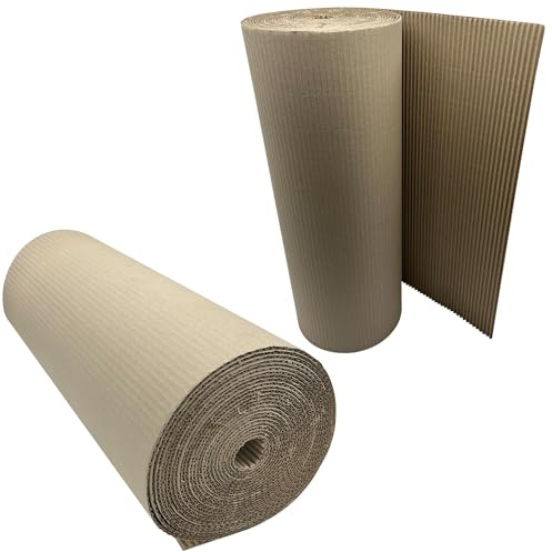 600mm x 5m Corrugated Cardboard Paper Roll - 5 Metres