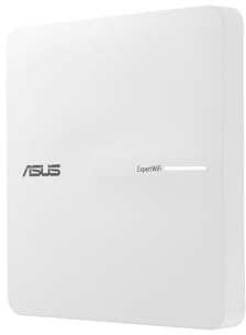 ASUS ExpertWiFi EBA63 AX3000 Dual-Band WiFi 6 (802.11ax) PoE Access Point, Support up to 5 SSIDs and VLAN, Self-Defined Network, Support PoE & PoE+, Easy Management app, AiMesh Compatible