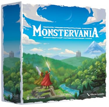 Monstervania, Juego de Mesa, Cooperativo, Narrativo, Familiar, 1-2 Jugadores, Divertido, Fantasía, Espada y Brujería, Aventuras, Crawler, Idioma Español, Edad +8 Años