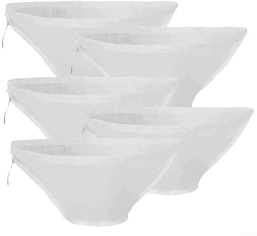 5 sacchetti per alimenti, per cucinare, spremere e cuocere al forno, con coulisse regolabile per un facile utilizzo (41 x 15 x 16,5 cm)