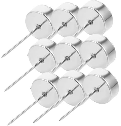 HAMPPLIES 12pezzi Portacandele Natalizio in Argento Con Punte Spillo Per Feste e Party Supporti Eleganti Per Candele Da Tavolo in Cup Insert Decorazioni Atmosfera Festiva