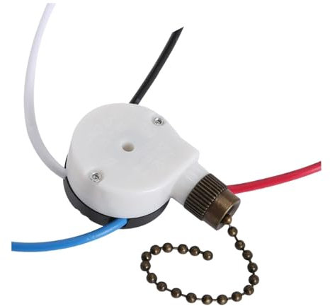 Ronyme Interruttore a catena, controllo parete, facile installazione, apparecchi multiuso, lampade da parete, interruttore per ventilatore da, Bronzo