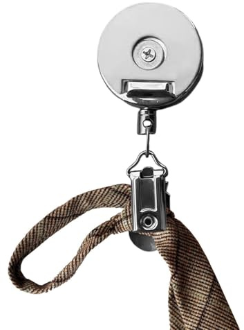 Clips Para Toallas Cocina, Clip Retráctil Metálico Antideslizante Multifunción con Adhesivo de Pared, Gancho Sujetador para Paños y Telas, para Hogar Dormitorio Baño Sujeta Ropa Calcetines Bolsas Gorr
