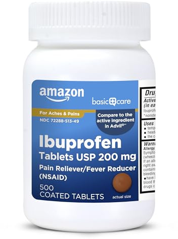 Basic Care Ibuprofen Tablets, 500 Count