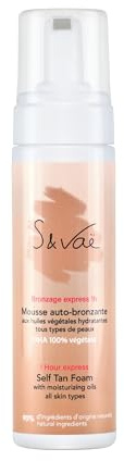 S and Vaë Mousse autobronzante hydratante Visage et Corps, 150 ml