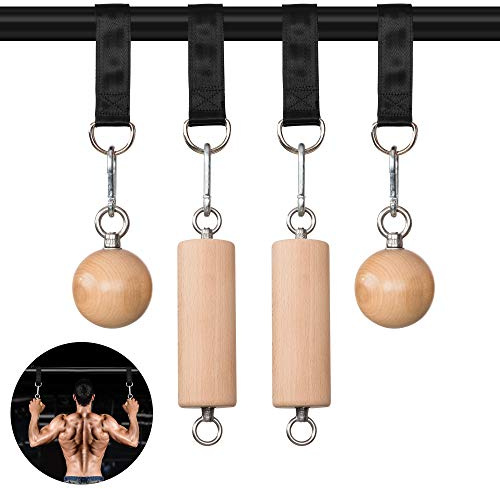 YCHLCHL Holz-Klimmzugstangen-Set, Handgriff, Unterarm, Fingertrainer, Klettersport, hält Trainingsgeräte, für Tür, Klimmzugstange, Fitness, Bouldern, Kugelhanteln