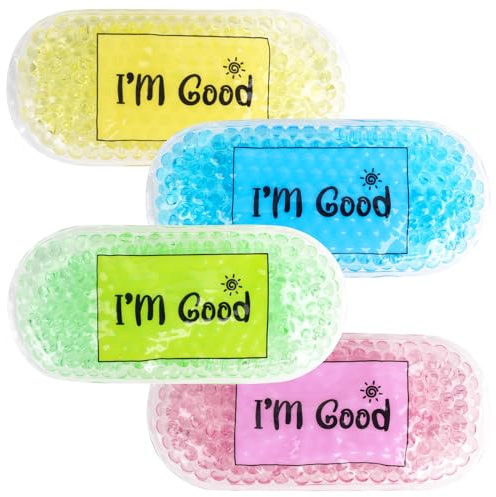 Hilph Kids Ice Packs for Boo Boos, Cute Gel Ice Pack for Injuries 2.5x 5.3 Reusable Small Ice Packs Cold Compress for Kids, Headache, Tired Eyes, Wisdom Teeth, Breastfeeding(4 Packs)