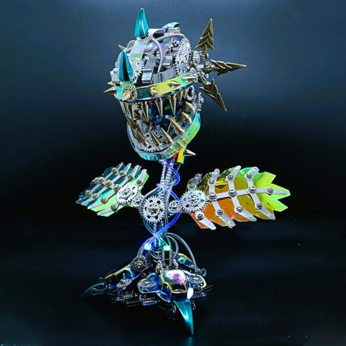 Metalkitor Chom-per, puzzle in metallo 3D per adulti, kit di costruzione in metallo, modello di assemblaggio meccanico, puzzle artigianale, decorazione da scrivania, regali per Halloween (oltre 770