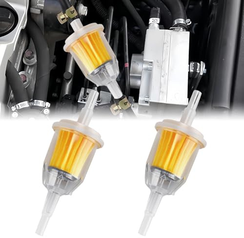 2 filtri per benzina, 6 mm e 8 mm, filtro benzina per ciclomotori, moto, tosaerba, filtro diesel, filtro carburante a testa dritta, filtro benzina per scooter, filtro benzina in linea