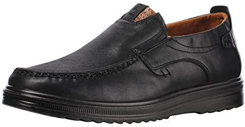 wealsex Mocassins Homme Cuir Chaussure Bateau Derby Bout Ronde Chaussures Conduite Décontracté Ville Affaire Costume Bureau Grande Taille 45 46 47 48