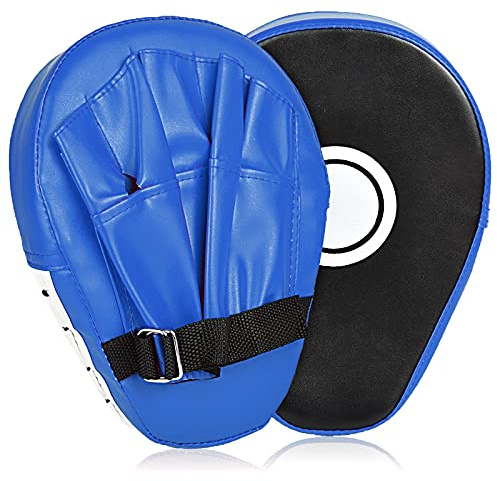 2PCS Boxing Mitts, MMA Punching Focus Mitts, Kickboxing Muay Thai Pads, Training Boxing Target Pads/Gloves, Martial Arts for Youth, Men & Women Gift (PU Leather)