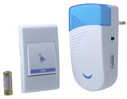 LEDLUX Sonnette sans fil pour maison, 220 V avec prise EU, 80 mètres de débit (A8603)