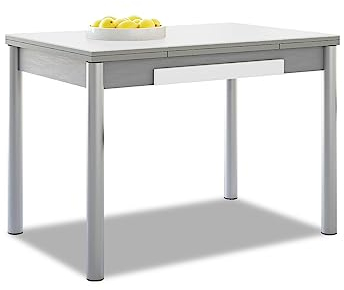 M.108 100X60 2 ALAS C/CAJON P/REDONDA BLANCA T-CRISTAL BLANCO