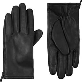 Calvin Klein Men's Side Zipper Glove, Black, Large