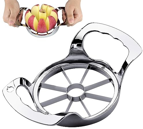Roysmart Affettatrice mela in acciaio inox, 8 lame per tagliare mele, spaccalegna e mele