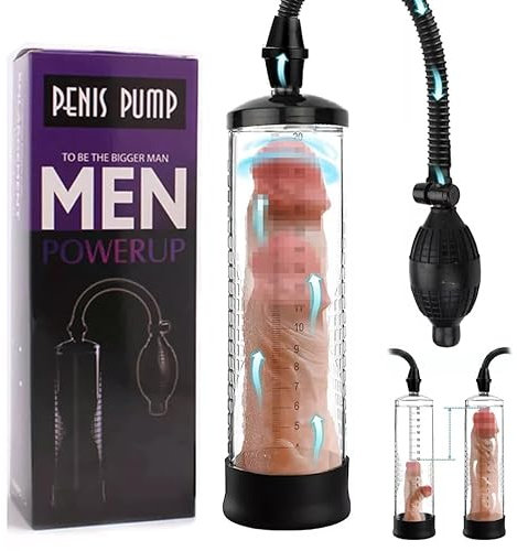 Vielretude Penis Pumpe Penis Erweiterung Impotenz Hilfe Vakuum Power Pumpe Männliches Sexspielzeug für Männer Penis Pumpe Erektionshilfe mit Pump Ball