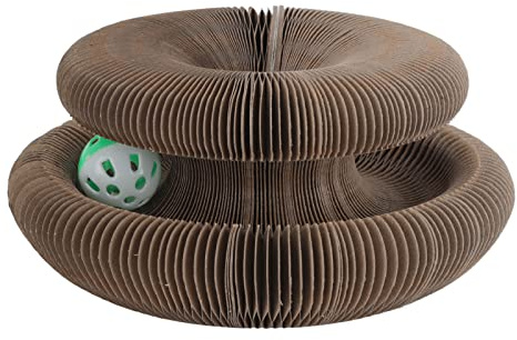 Topyond Planche à Gratter Pliable pour Chat, Jouet Résistant à l'abrasion, Favorise L'entretien Sain des Griffes des Chats