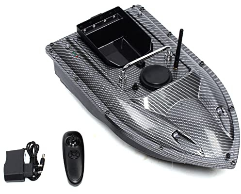 LOYEMAADE Foderbåt med GPS betesbåt 500 m fiske bete båt + fjärrkontroll, 1,5 kg bete, LED-lampa fiske nattfiske