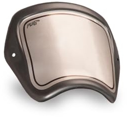 Puig 22138J Front Plate - Retro Style and Protection for Your Motorcycle, Matte Black