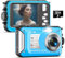 Yixinxin Unterwasserkamera 2.7K Digitalkamera wasserdichte 56MP Autofokus wasserdichte Kamera Fotokamera mit 32GB Karte
