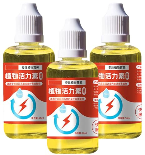 Fertilizzanti da giardino 3 bottiglie 50ML Fertilizzante generale per piante da interno Pianta Fiore Soluzione nutritiva Ormone radicale per talee, Spray Foglia