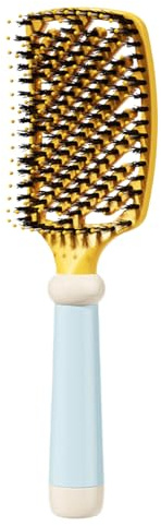 Sollee Cepillo Para Peinar - Peine Desenredador Portátil - Cepillo para Alisar el Cabello Hacia Atrás | Para Cardado Estilizado de Rizados Cepillado Viaje Salón Peluquería Hogar Dormitorio Mujeres